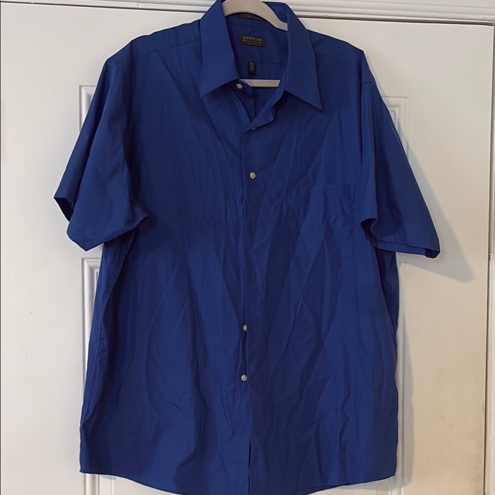 Arrow Blue Casual Button Down Shirt
